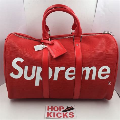 supreme lv bag price ebay|louis vuitton supreme duffle.